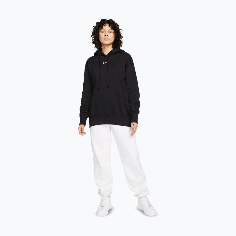 Felpa donna Nike Sportswear Phoenix Fleece Oversized black/sail 2