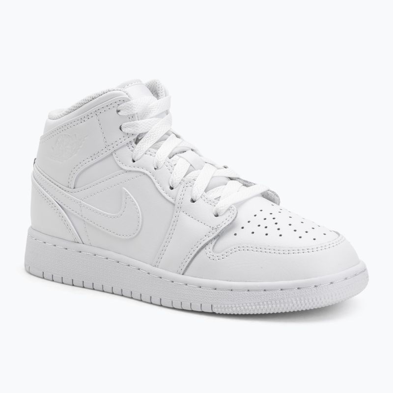 Scarpe Jordan 1 Mid white/white/white