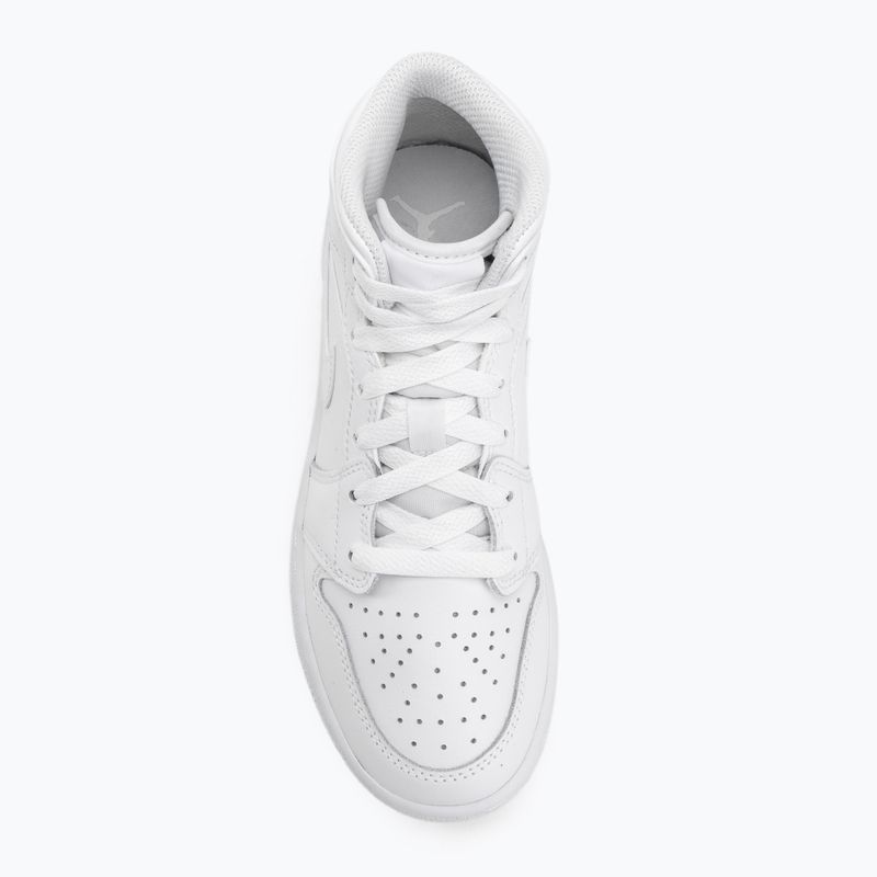 Scarpe da bambino Nike Jordan 1 Mid white/white/white 5