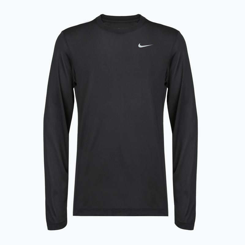 Uomo Nike Dri-FIT Legend manica lunga da allenamento nero/argento opaco 5