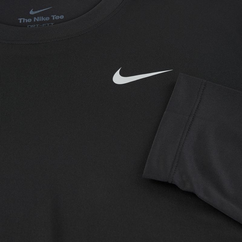 Uomo Nike Dri-FIT Legend manica lunga da allenamento nero/argento opaco 8