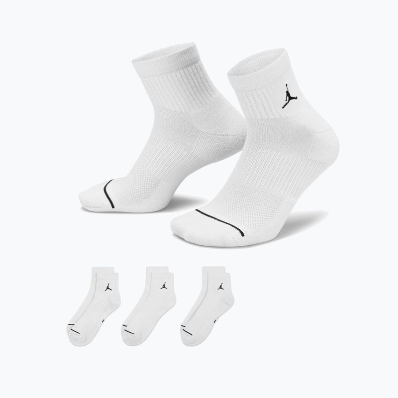 Calzini Nike Jordan Everyday Ankle 3 paia white/black 3