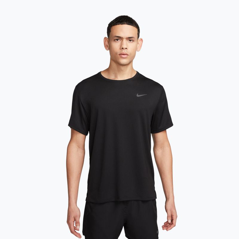 Maglietta da corsa Nike Miler Dri-Fit UV da uomo, nero