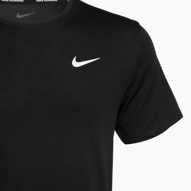 Maglietta da corsa Nike Miler Dri-Fit UV da uomo, nero 3