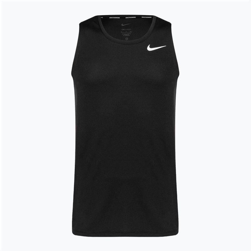 Canotta da corsa Nike Dri-Fit Miler uomo, nero