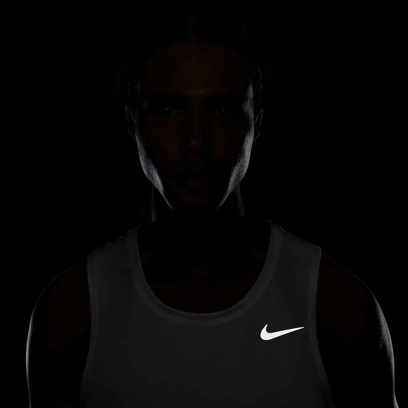 Maglietta da corsa Nike Dri-Fit Miler bianca da uomo 6