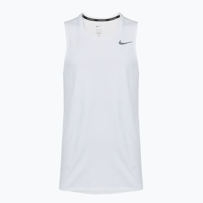 Maglietta da corsa Nike Dri-Fit Miler bianca da uomo 7