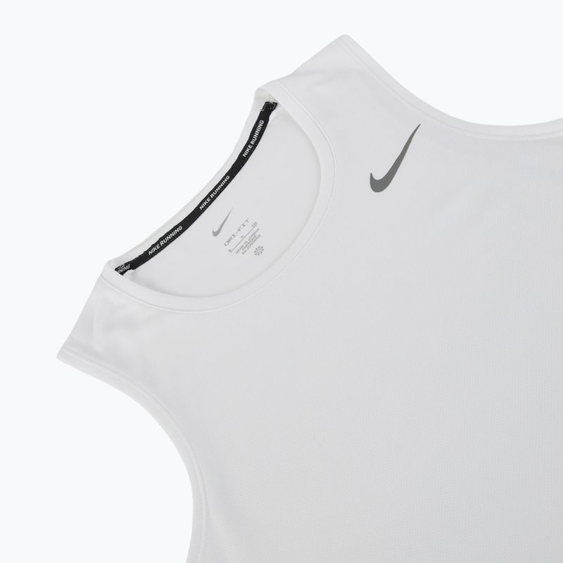 Maglietta da corsa Nike Dri-Fit Miler bianca da uomo 9