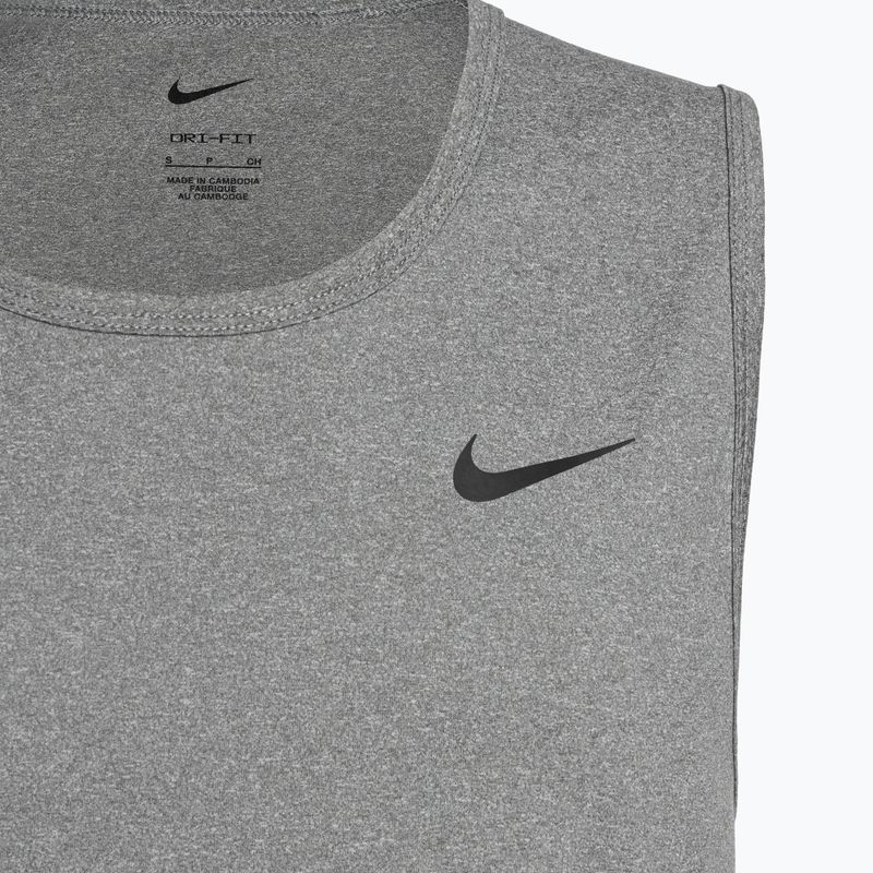 Canotta da allenamento da uomo Nike Dri-Fit Hyverse grigio fumo/erba/nero 3