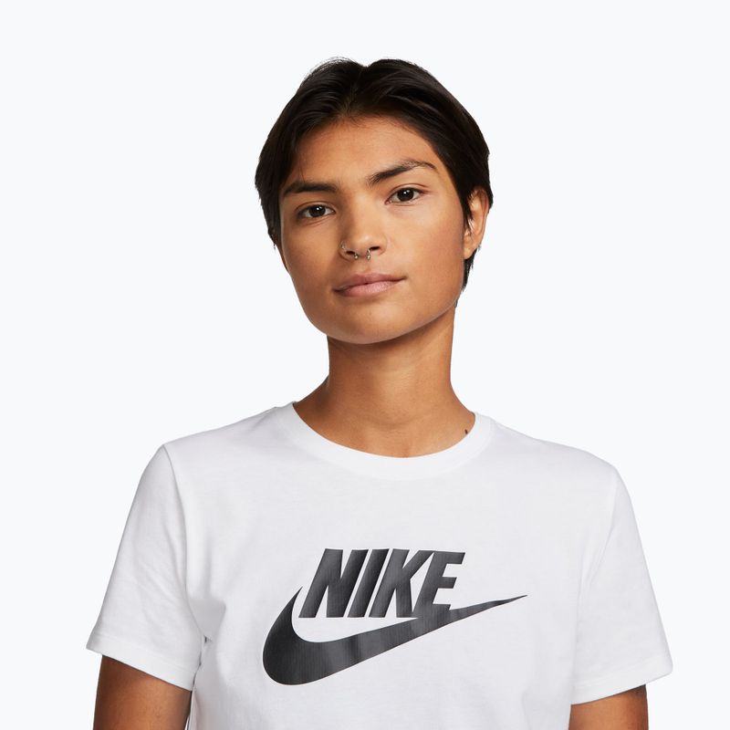 T-shirt donna Nike Sportswear Club Essentials Logo white/black 4