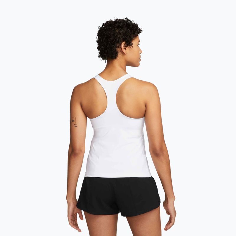 Top donna Nike Swoosh Medium Support Bra white/stone mauve/black 3