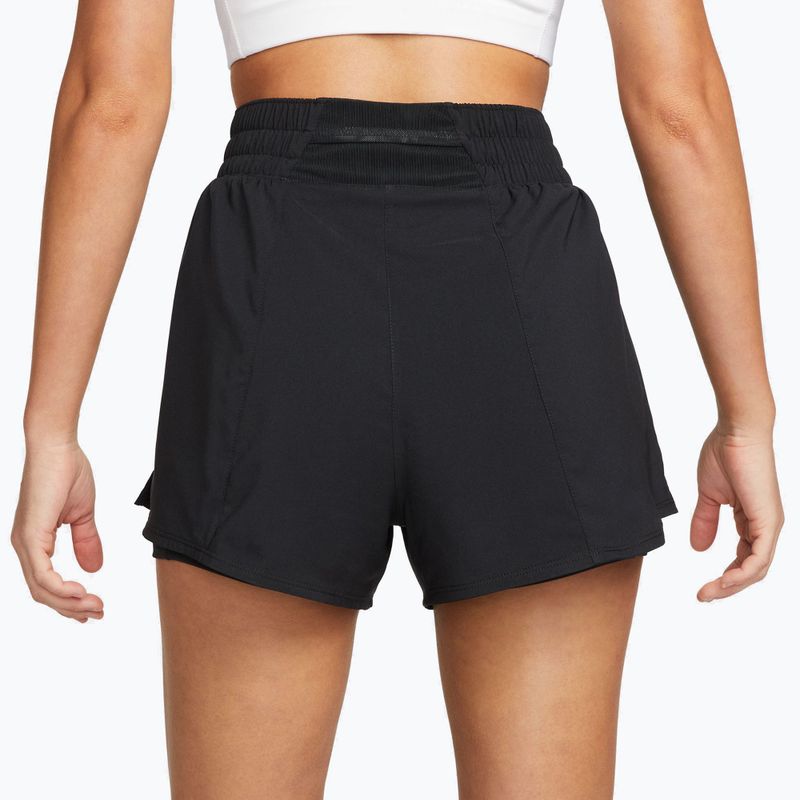 Pantaloncini da donna Nike One Dri-Fit a vita alta 3" 2In1 nero 4