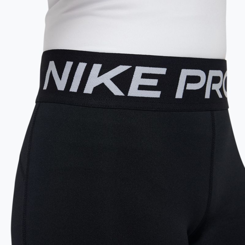 Pantaloncini per bambini Nike Pro Dri-Fit 5" carbon black/white 5