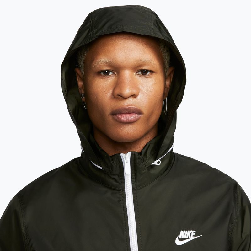 Tuta da uomo Nike Sportswear Club Lined Woven sequoia/white 5