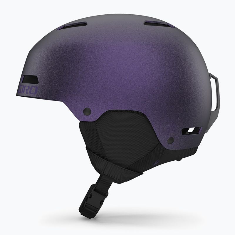 Casco da sci Giro Ledge FS nero opaco/viola perla 2