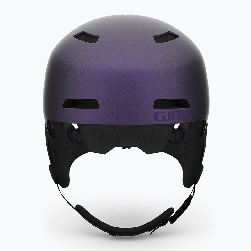 Casco da sci Giro Ledge FS nero opaco/viola perla 3