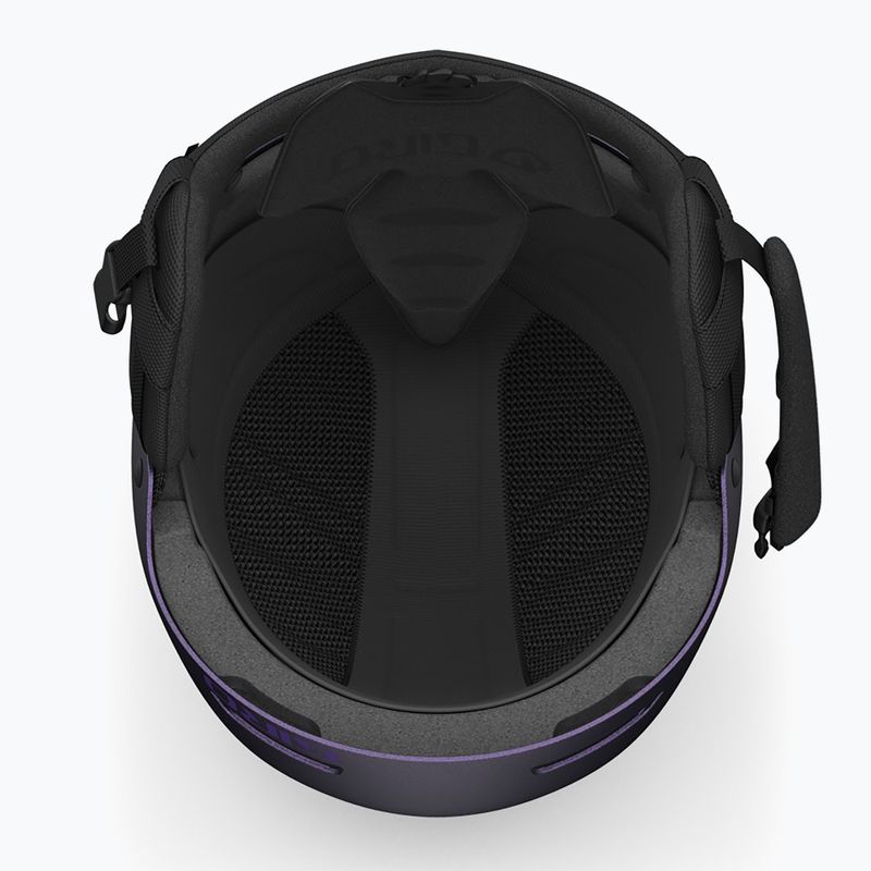 Casco da sci Giro Ledge FS nero opaco/viola perla 5