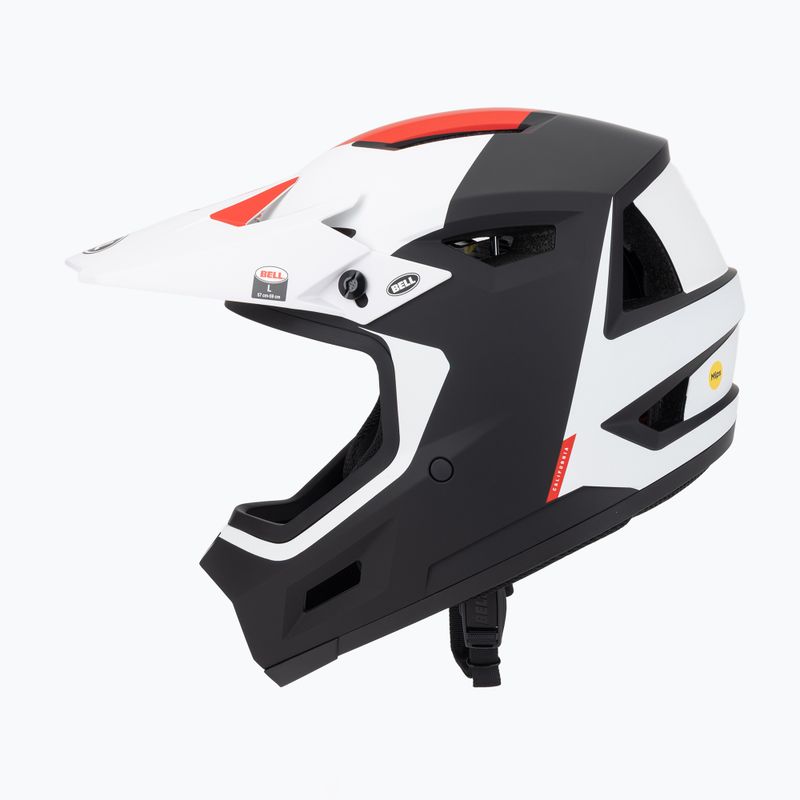 Casco da bici Bell Sanction 2 DLX Mips nero opaco/bianco 3