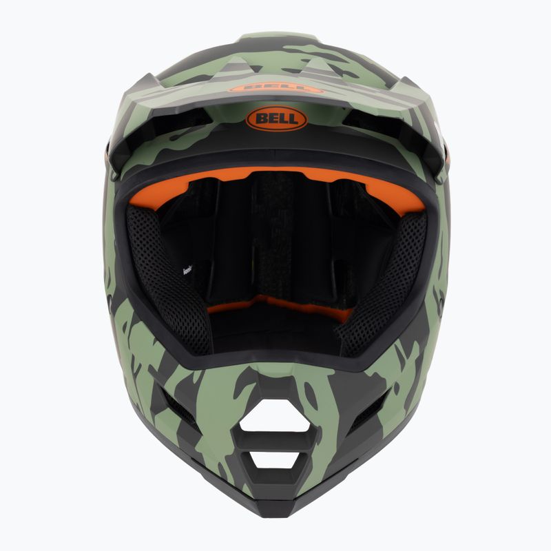 Casco bici Bell Sanction 2 DLX Mips ravine opaco verde scuro/arancione 2