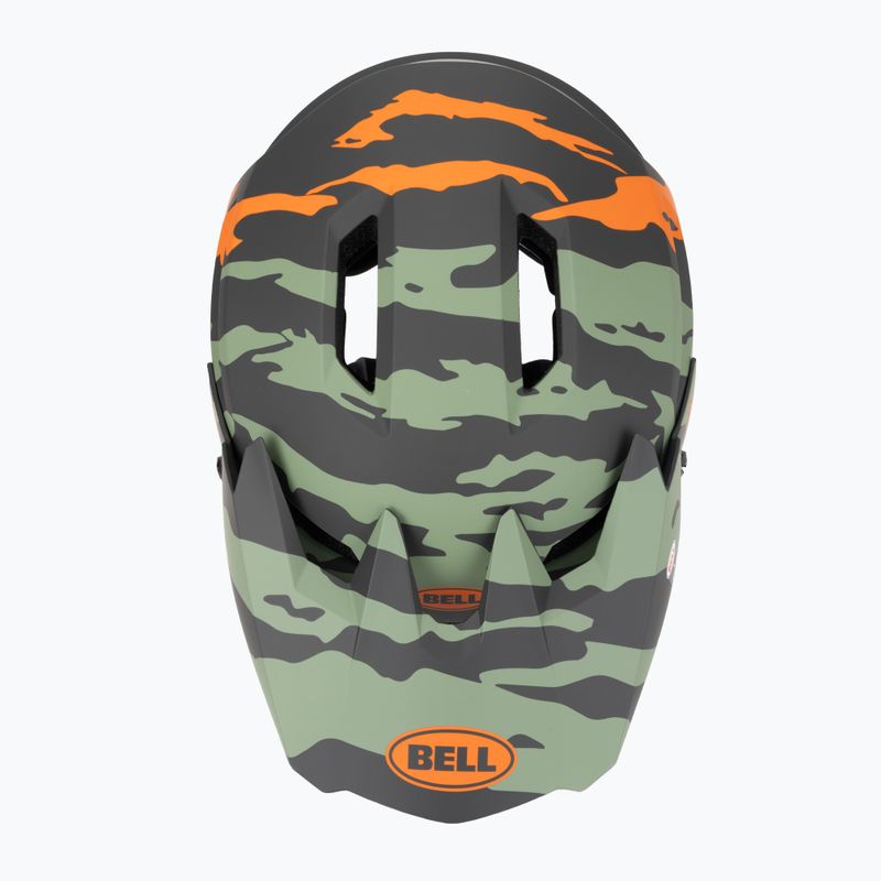 Casco bici Bell Sanction 2 DLX Mips ravine opaco verde scuro/arancione 6