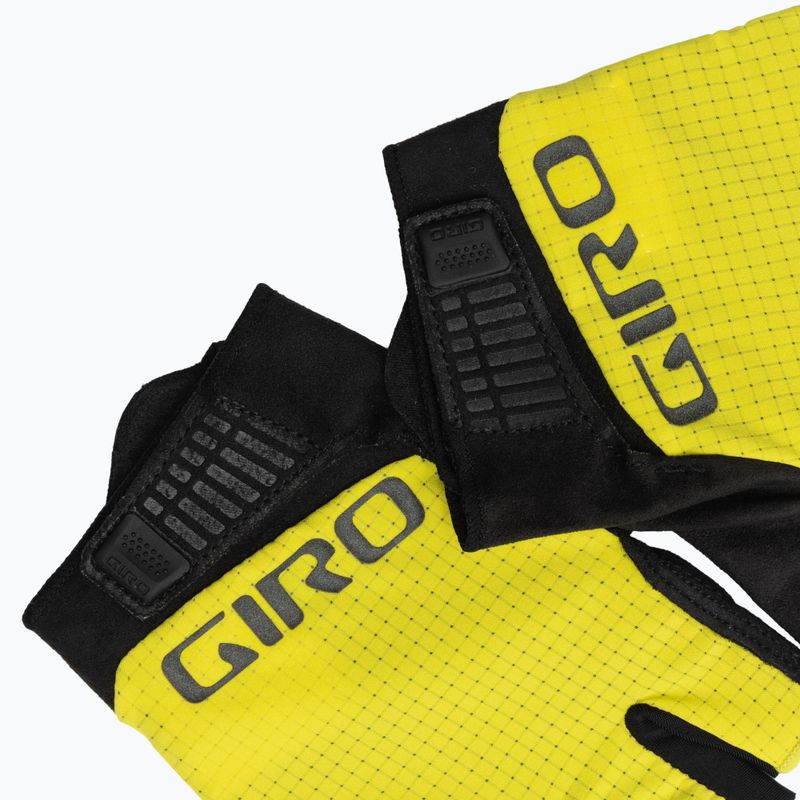 Guanti da ciclismo da uomo Giro Bravo Gel II highlight yellow 4