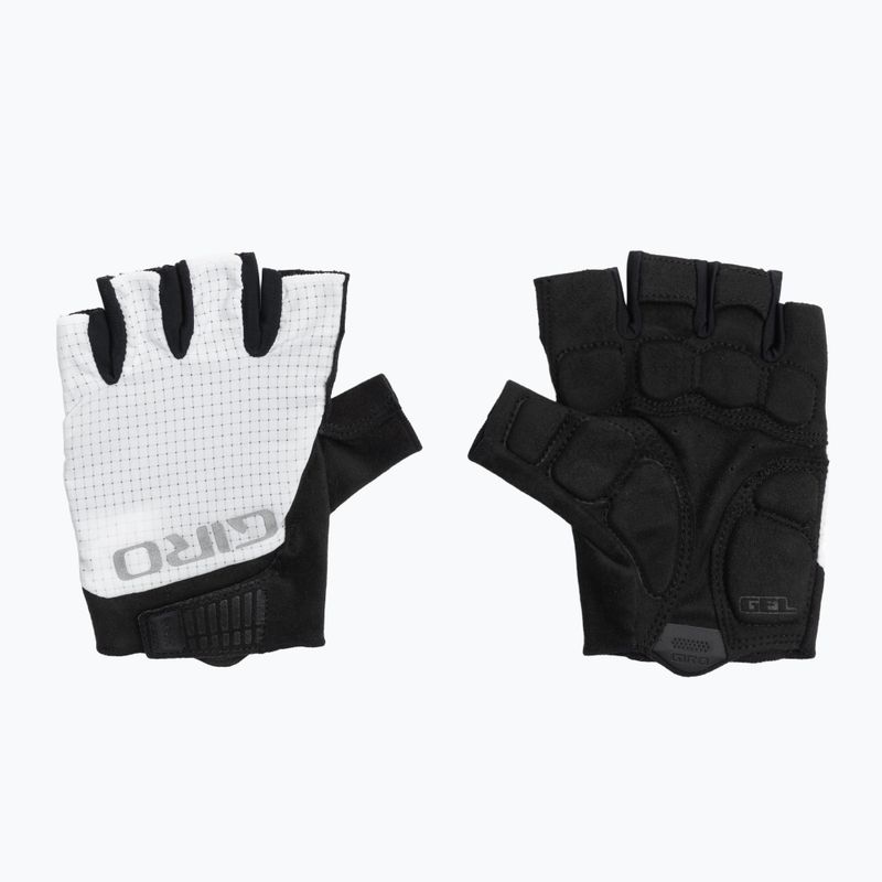 Guanti da ciclismo da uomo Giro Bravo Gel II bianco