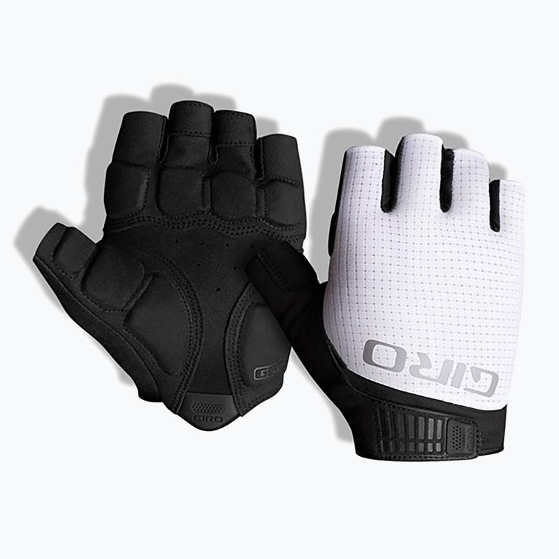 Guanti da ciclismo da uomo Giro Bravo Gel II bianco