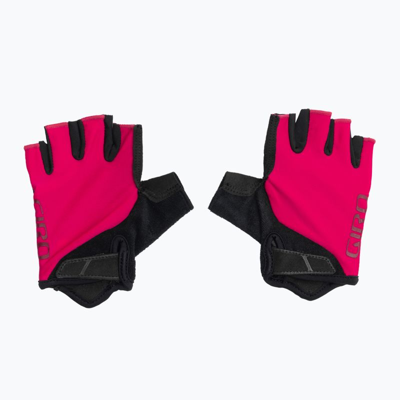 Guanti da ciclismo da donna Giro Jag'ette lampone/ciliegia scura 2