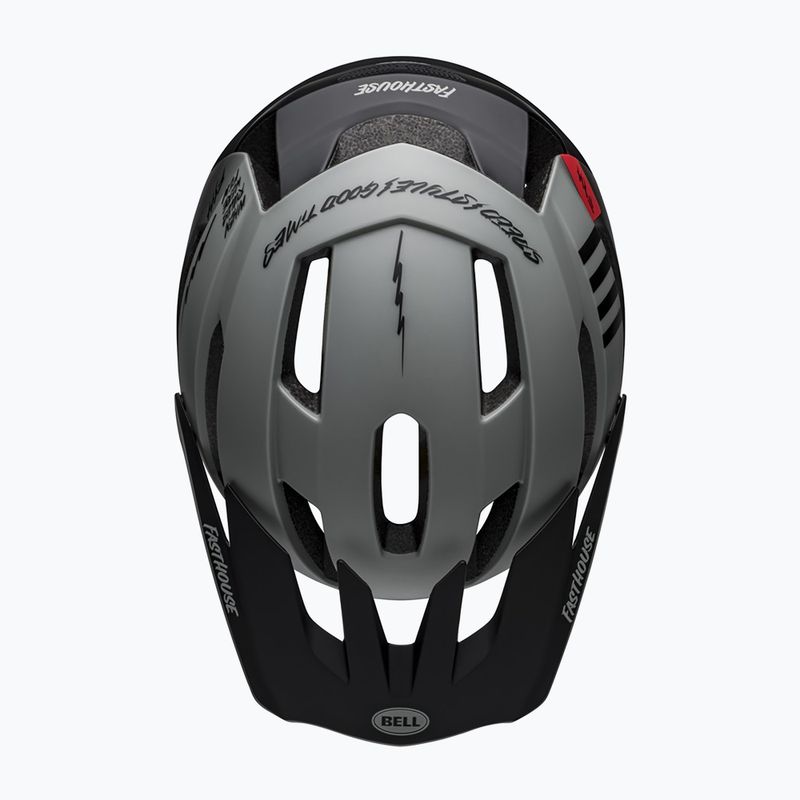 Casco da bici Bell 4Forty Air Integrated MIPS fasthouse grigio lucido opaco/nero 5