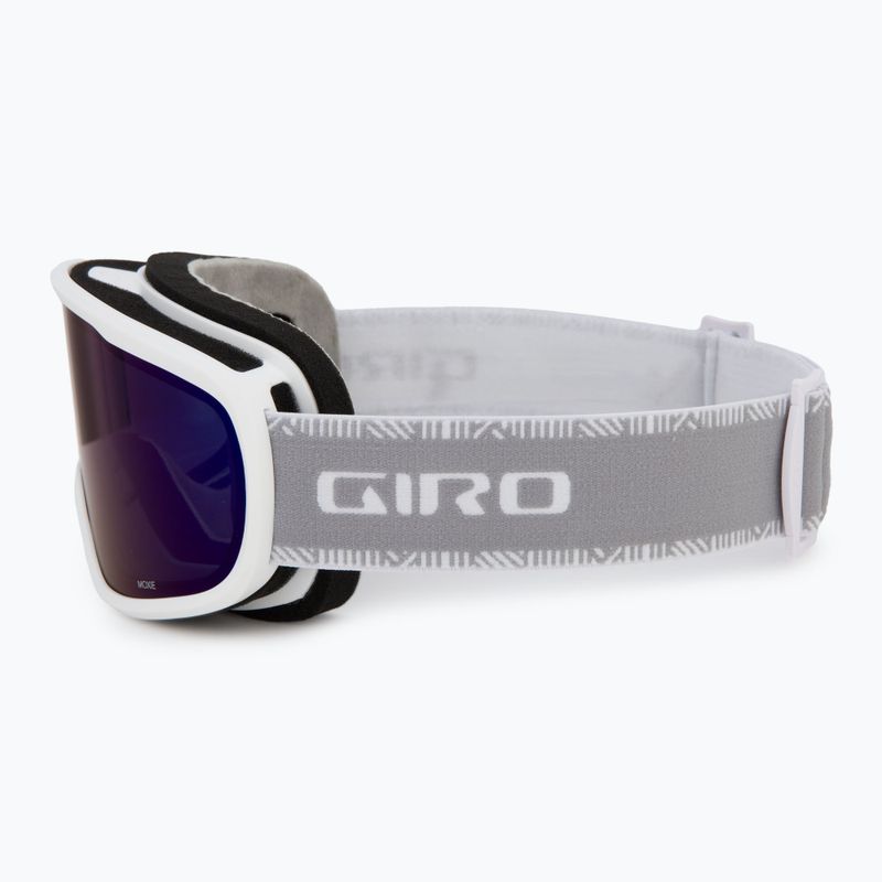 Occhiali da sci da donna Giro Moxie bianco e grigio chute/ cobalto/ giallo 5