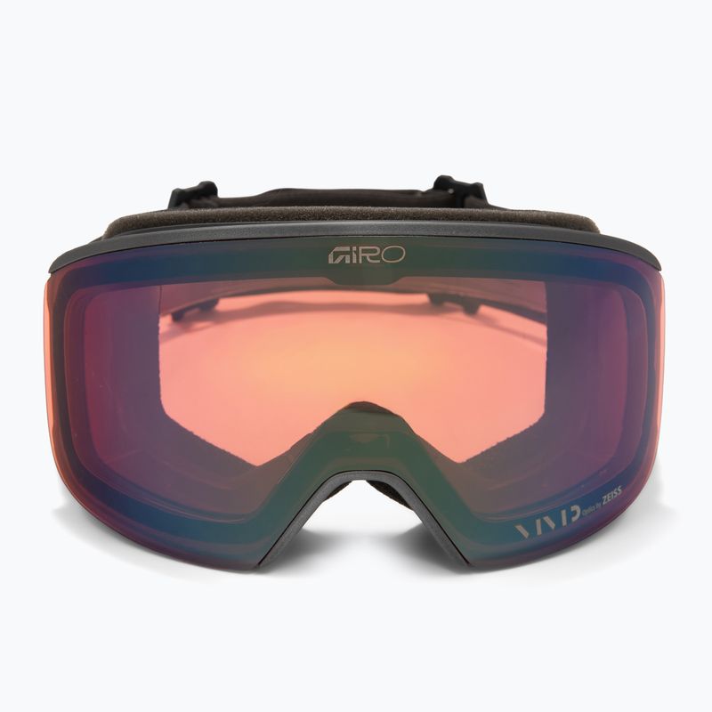 Maschera da sci Giro Axis midnight brown stacked/vivid petrol/vivid infrared 3
