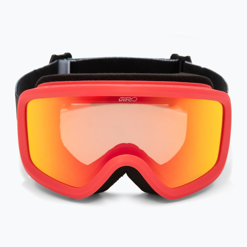 Maschera da sci per bambini Giro Chico 2.0 Jr black blocks/amber scarlet 2