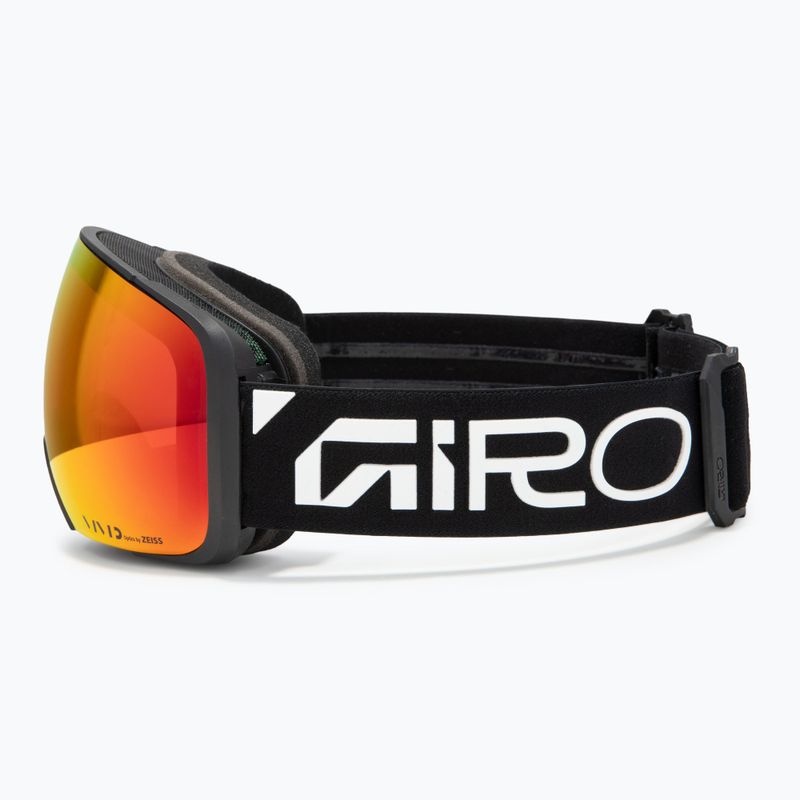 Maschera da sci Giro Comp black wordmark/vivid ember/vivid infrared 5