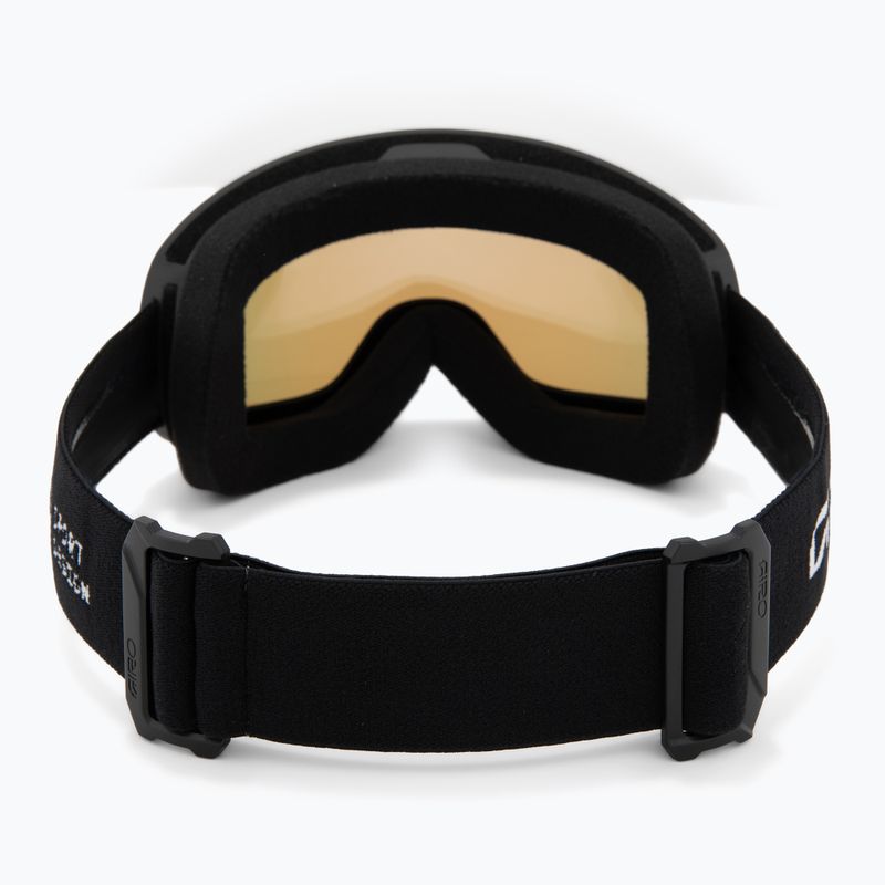 Maschera da sci Giro Cruz black stacked/amber scarlet 3
