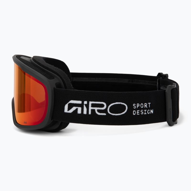 Maschera da sci Giro Cruz black stacked/amber scarlet 4