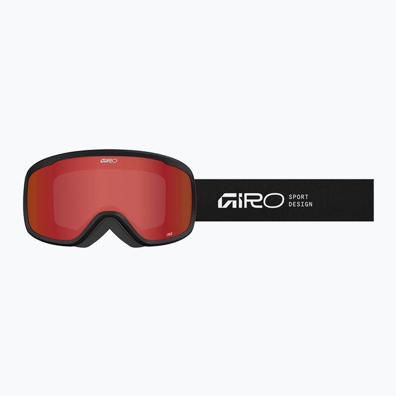 Maschera da sci Giro Cruz black stacked/amber scarlet 5