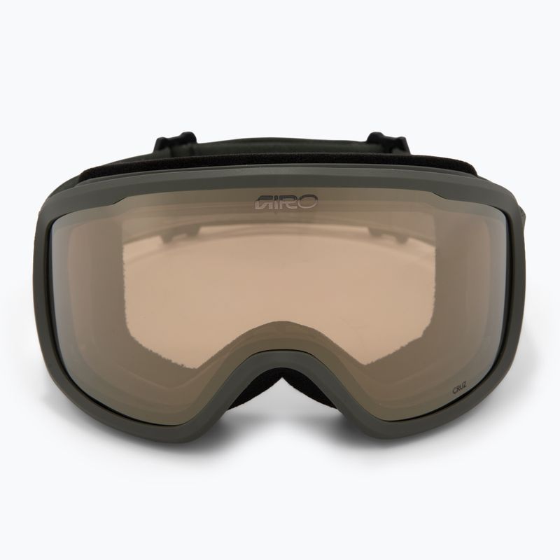 Maschera da sci Giro Cruz olive green stacked/amber gold 2