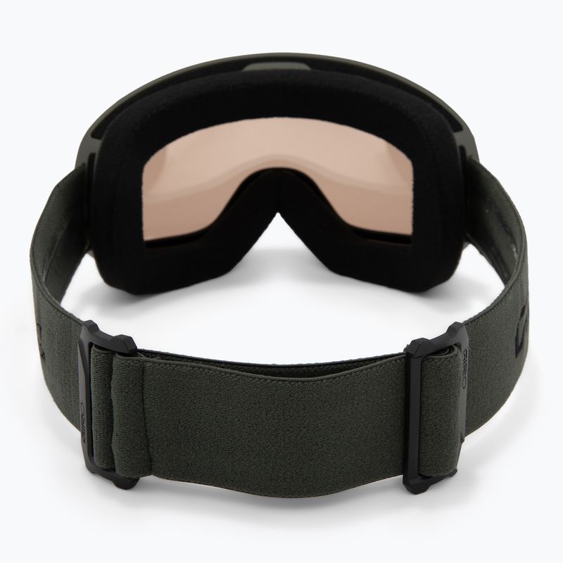Maschera da sci Giro Cruz olive green stacked/amber gold 3