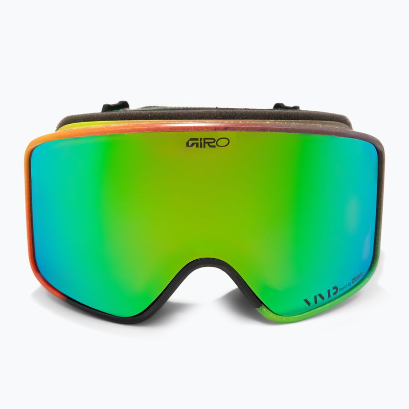 Maschera da sci Giro Method multi faded/vivid emerald/vivid infrared 3