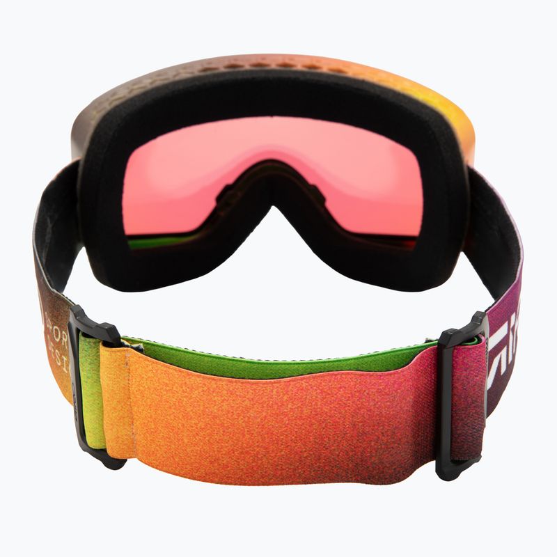 Maschera da sci Giro Method multi faded/vivid emerald/vivid infrared 4