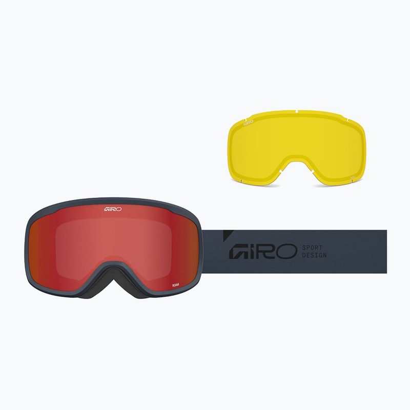 Maschera da sci Giro Roam indigo stacked/amber scarlet/yellow 2