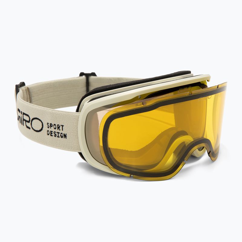 Maschera da sci Giro Roam stone stacked/amber gold/yellow