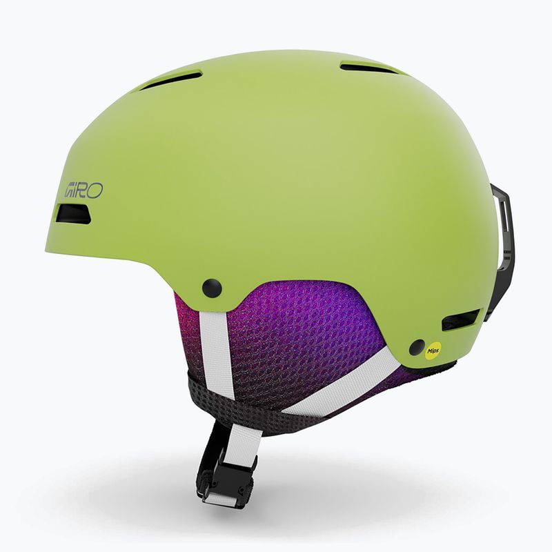 Casco da sci bambino Giro Crue matte fluorescent green 10