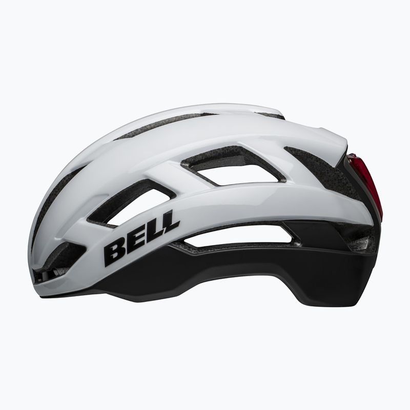 Bell Falcon XR Led Integrated MIPS casco da bici bianco lucido opaco/nero 2