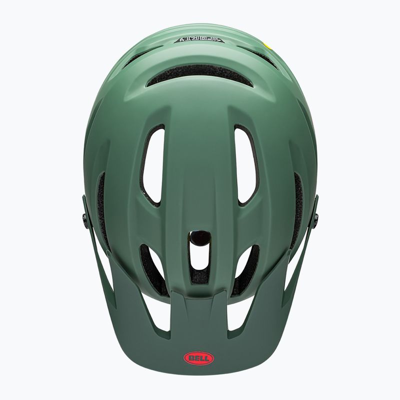 Casco da bici Bell 4Forty verde scuro/infrarossi lucido 4