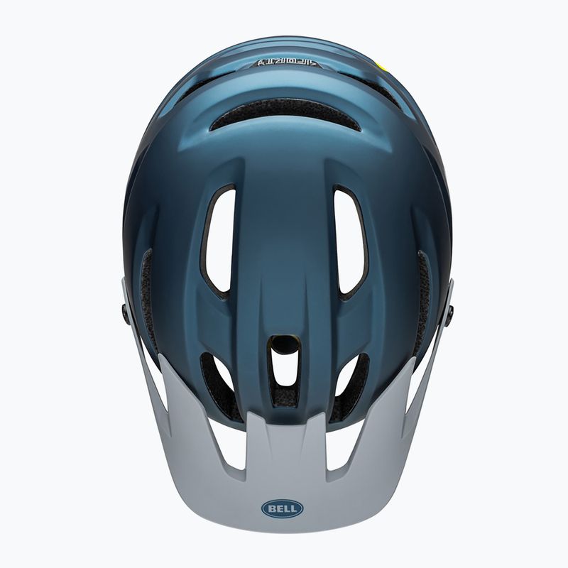 Casco da bici Bell 4Forty Integrated MIPS opaco lucido blu/grigio 4