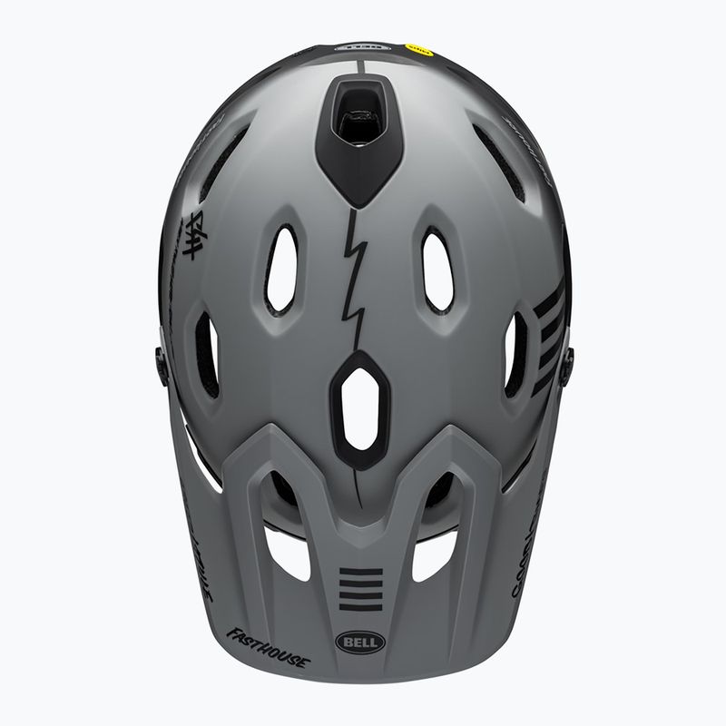 Casco da bici Bell FF Super DH MIPS Spherical grigio opaco/nero 5