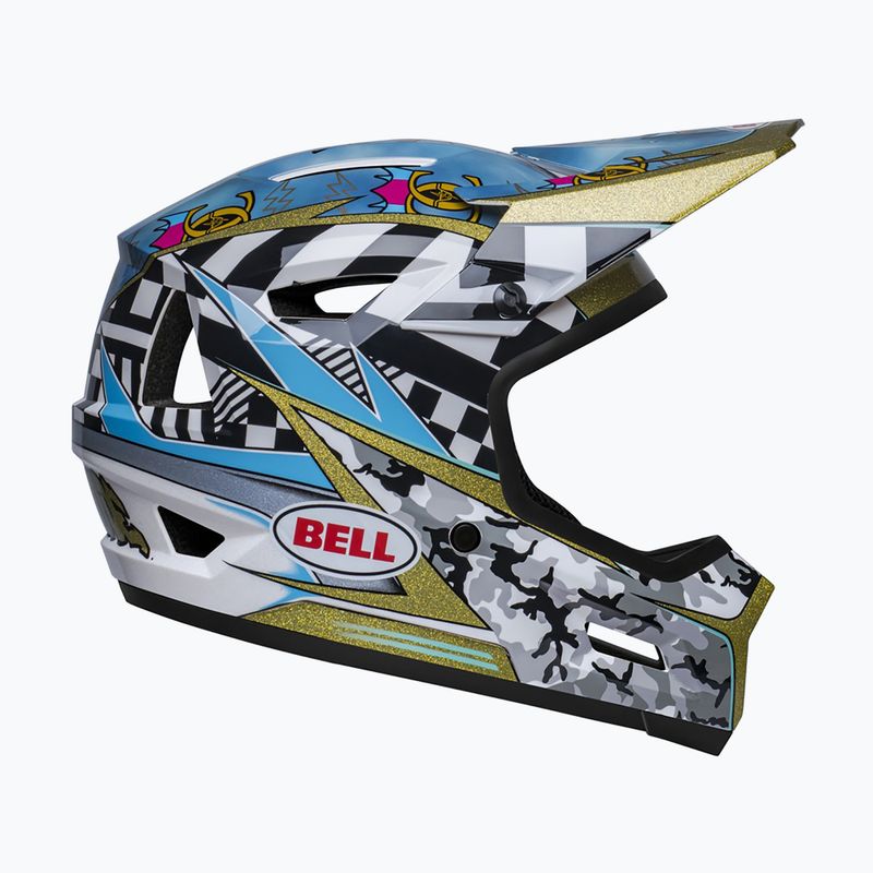 Bell Sanction 2 DLX Mips casco da bici caiden 24 nero lucido bianco