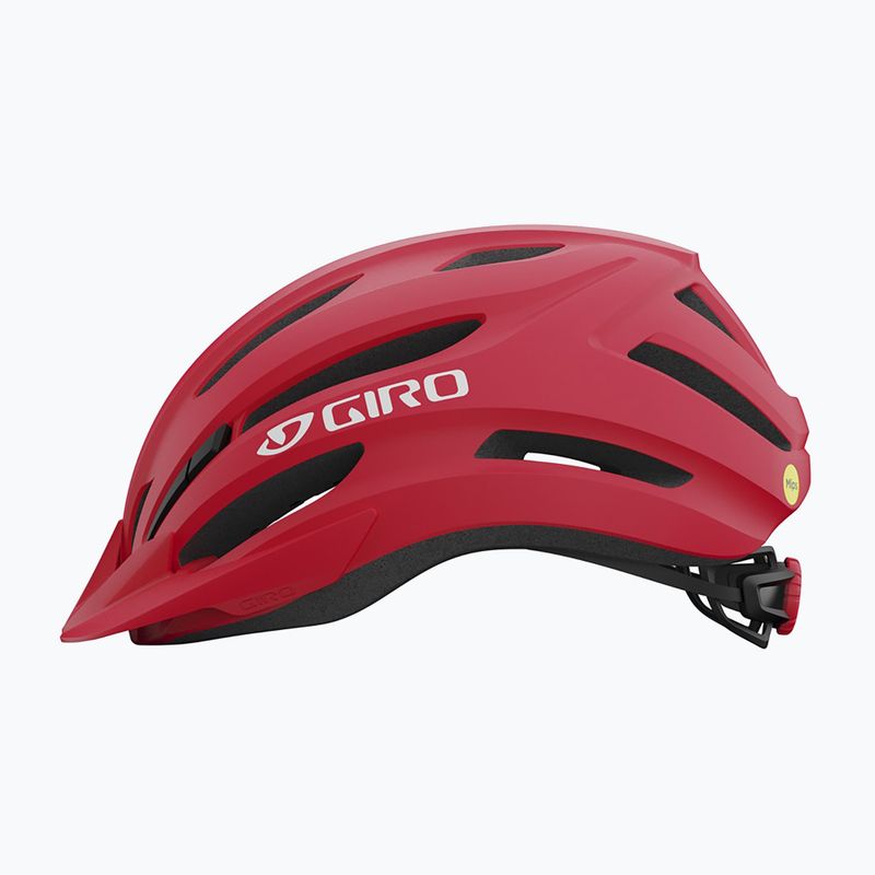 Casco da bici per bambini Giro Register II Integrated MIPS opaco rosso brillante/bianco 2