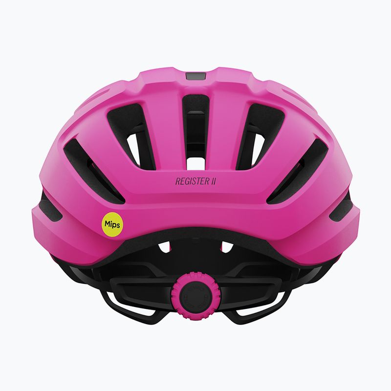 Casco da bici per bambini Giro Register II Integrated MIPS opaco rosa brillante 3